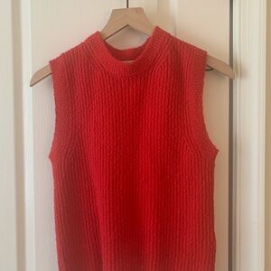 Madewell Red Textured Knit Tank